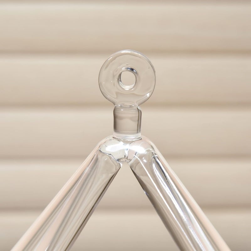 TOPFUND Clear Crystal Singing Pyramid 10 inch with Carrying Case and Quartz Suede Mallet - Image 4